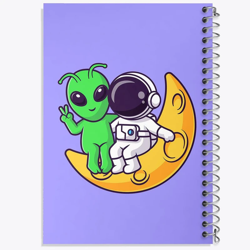 دفتر نقاشی 50 برگ خندالو مدل فضانورد کد 25075