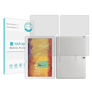 Rockspace model Hygel screen protector suitable for Samsung Galaxy Note 10.1 2014 tablet along with tablet back protector