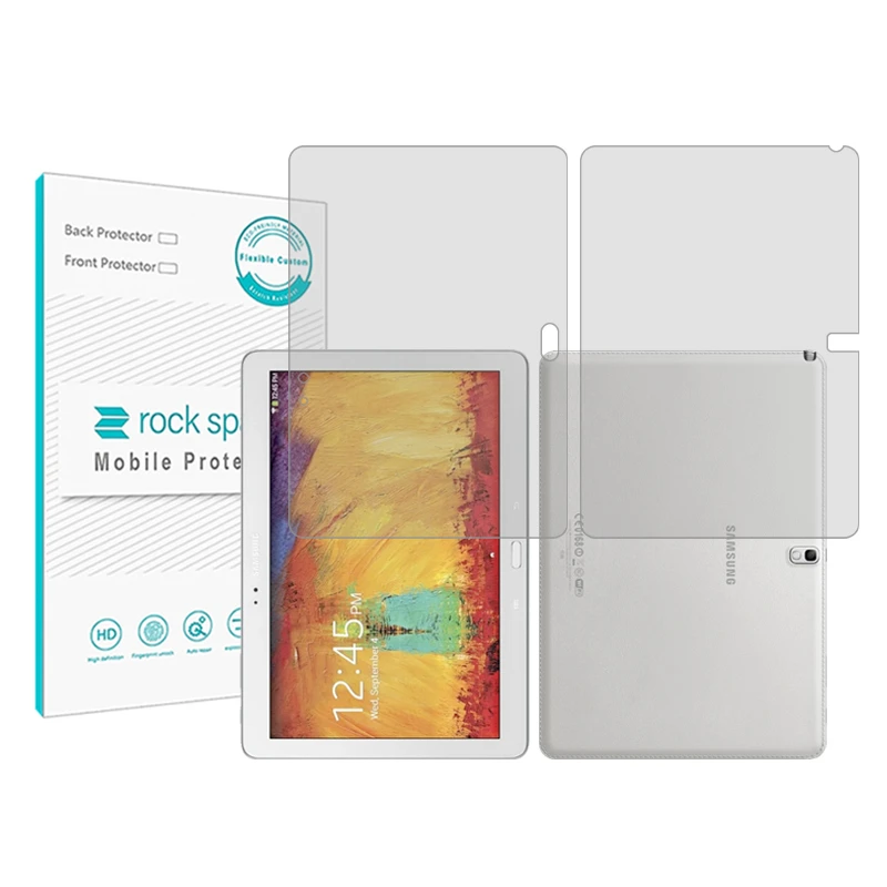 محافظ صفحه نمایش شفاف راک اسپیس مدل Hygel مناسب برای تبلت سامسونگ Galaxy Note 10.1 (2014) به همراه محافظ پشت تبلت