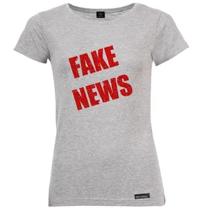 تی شرت آستین کوتاه زنانه 27 مدل Fake News کد MH1494