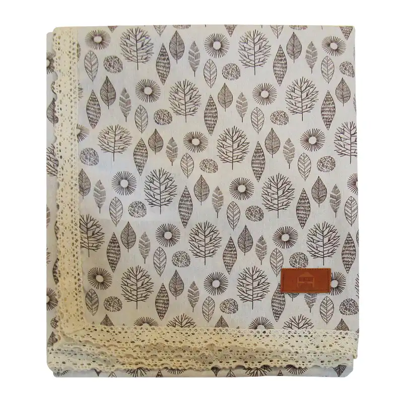 رومیزی هوم اند لایف مدل مانوئل S طرح برگ فانتزی