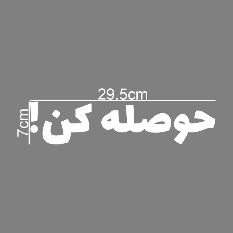 برچسب بدنه خودرو طرح حوصله کن کد MT-W420