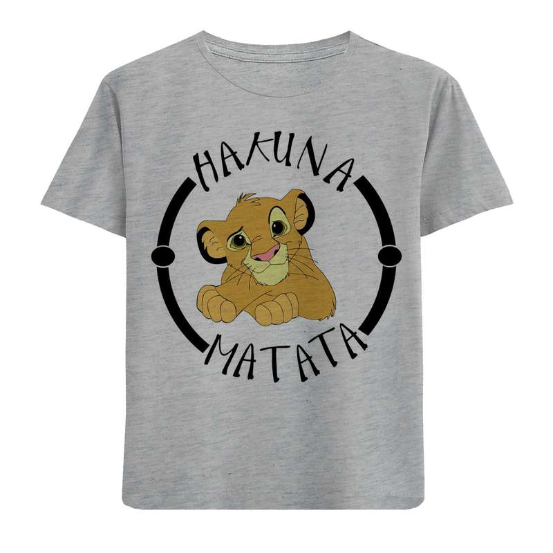 تی شرت آستین کوتاه بچگانه مدل F873 MATATA