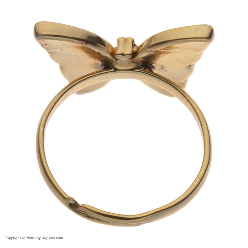 انگشتر زنانه مدل پاستیلی طرح پروانه کد YG-1