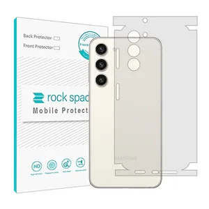 Rock space HyGEL model transparent back protector suitable for Samsung Galaxy S23 Plus mobile phone