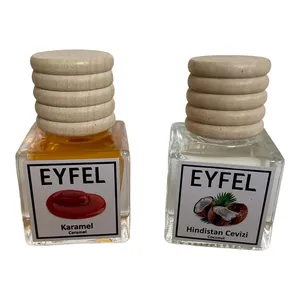 خوشبوکننده هوا خودرو ایفل مدل نارگیل و کارامل حجم 10 میلی لیتر بسته 2 عددی