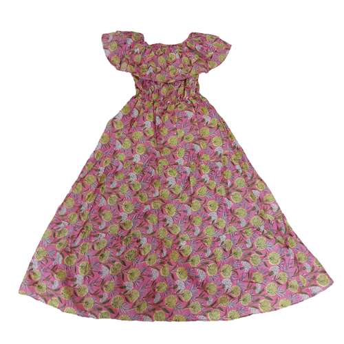 پیراهن ساحلی زنانه مدل عروسکی یقه چین کد t6000