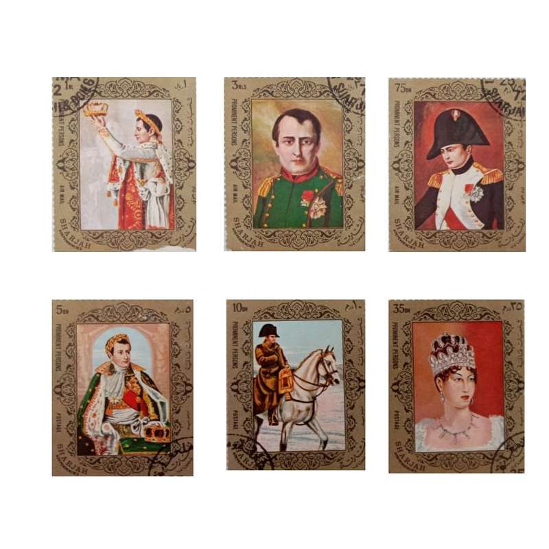 تمبر یادگاری مدل ناپلئون مجموعه 6 عددی