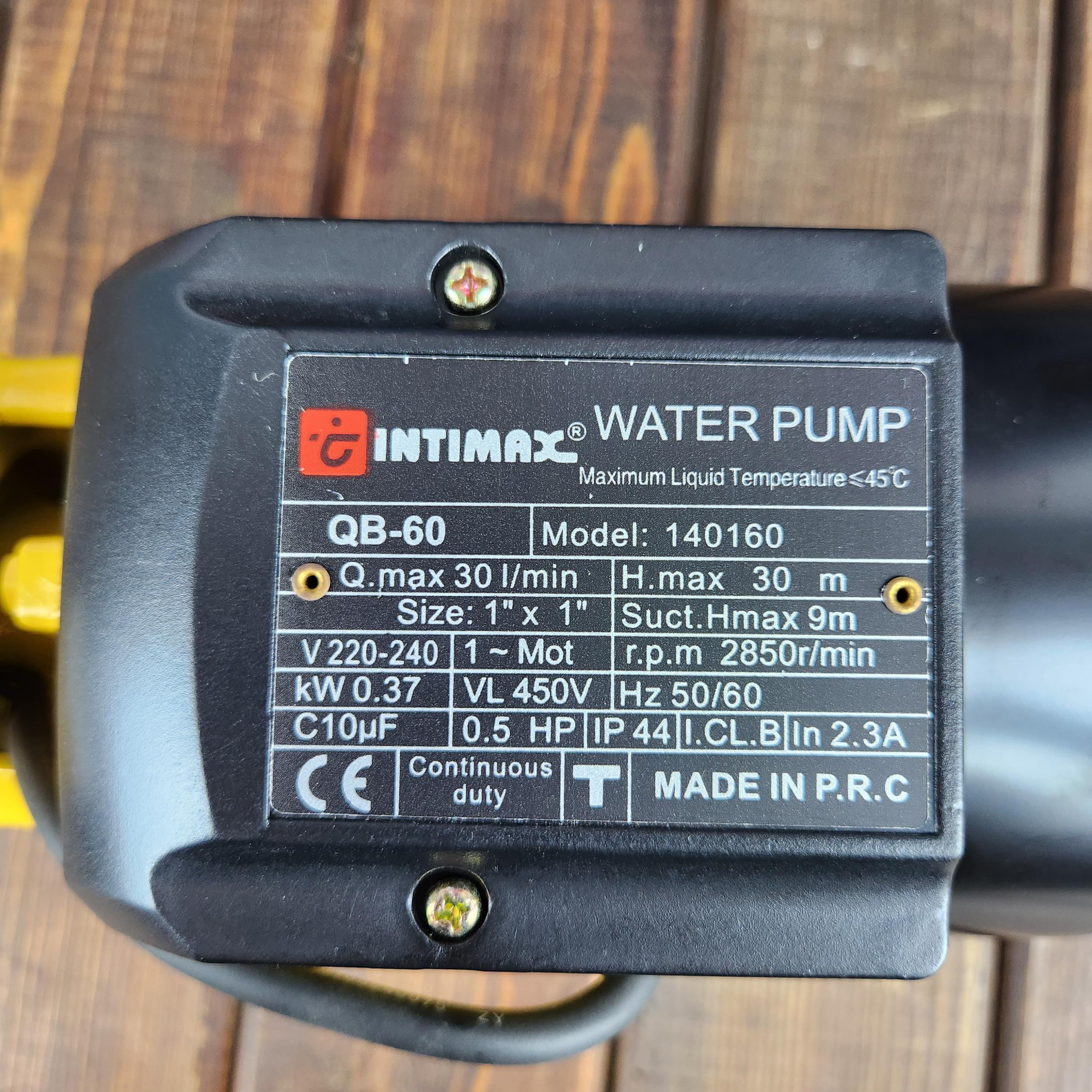 پمپ آب اینتیمکث کد GHR144