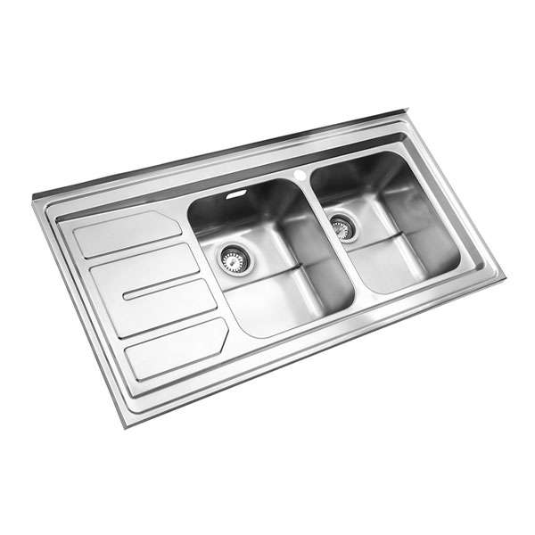 سینک ظرفشویی استیل البرز مدل 763 روکار