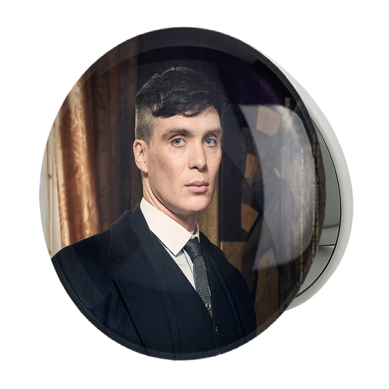 آینه جیبی خندالو طرح کیلین مورفی سریال پیکی بلایندرز Peaky Blinders مدل تاشو کد 4579 