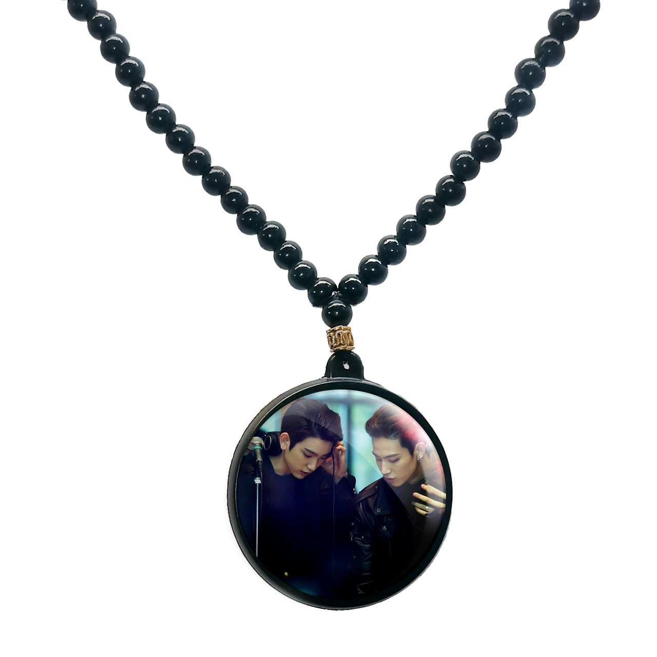 گردنبند پرمانه طرح GOT7 کد pmd.19133 مدل دو طرفه