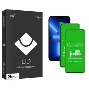 Coconut UD Black Ceramics Screen Protector For Apple iPhone 13 Pro Max Pack Of 2