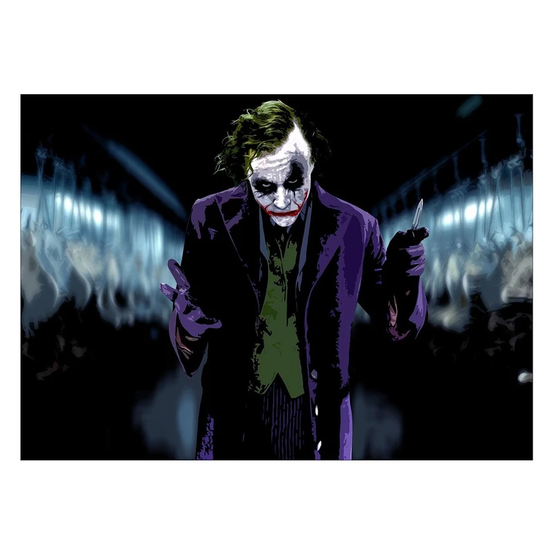 تابلو شاسی ونسونی طرح Joker Wants Revenge سایز 30 × 40