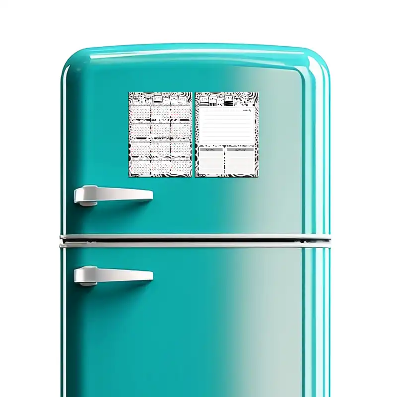 تقویم دیواری سال 1403 لاژید مدل آهن ربایی طرح گربه بسته 2 عددی