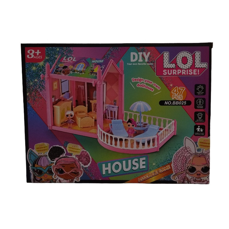 اسباب بازی ال او ال مدل خانه عروسکی کد 345