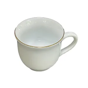 فنجان قهوه خوری چینی تقدیس مدل لب طلا بسته 6 عددی