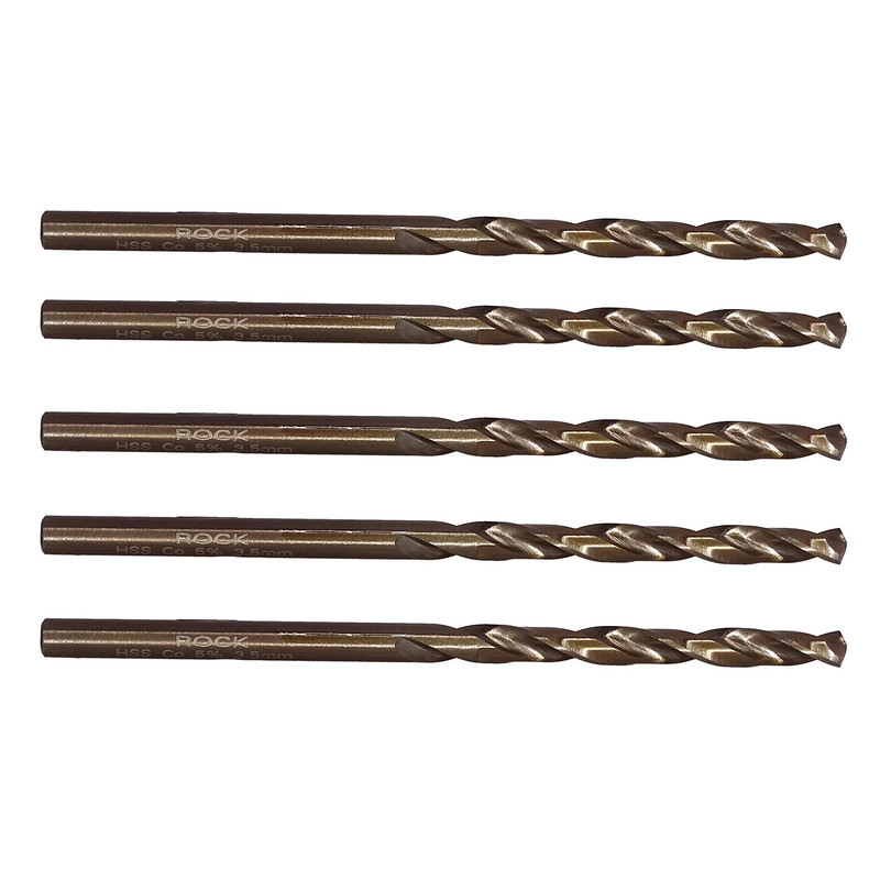 مته فلز کبالت راک مدل MMA-RC3.5mm سایز 3.5 میلی متر مجموعه 5 عددی