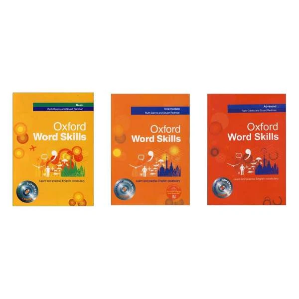 کتاب Oxford word skills اثر Ruth Gairns and Stuart Redman نشر ابداع 3 جلدی