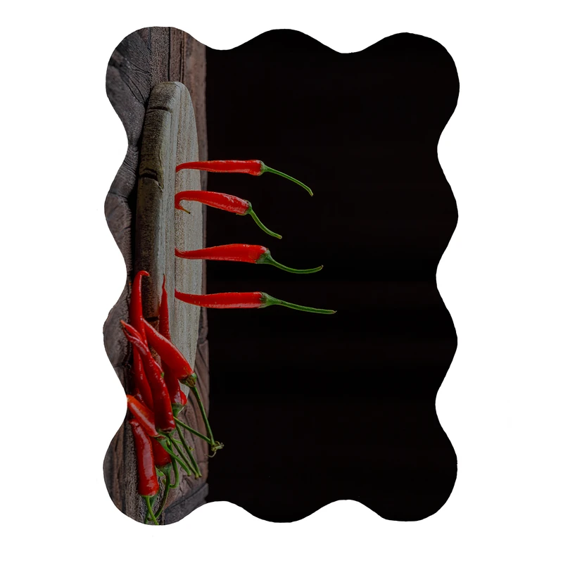 پادری مدل دالبر طرح فلفل کد 8462 سایز 80x110 سانتی متر