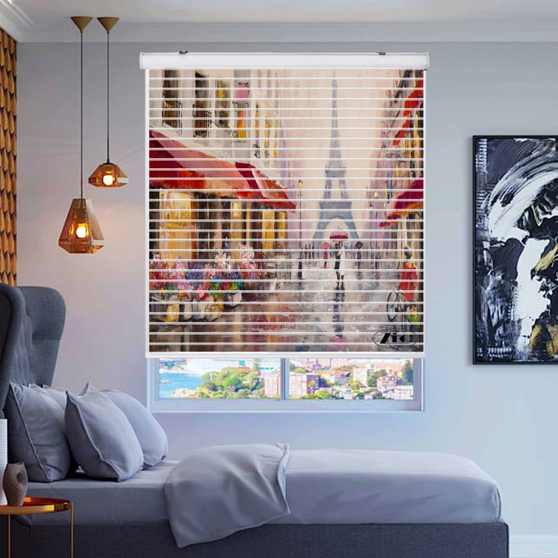 پرده زبرا زیو مدل P-6032 سایز 150x150 سانتی متر