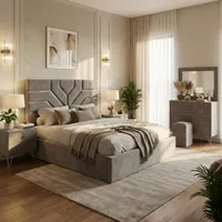 تخت خواب چوبی مدل الماس پلاس دونفره سایز 200&times;160 سانتی متر