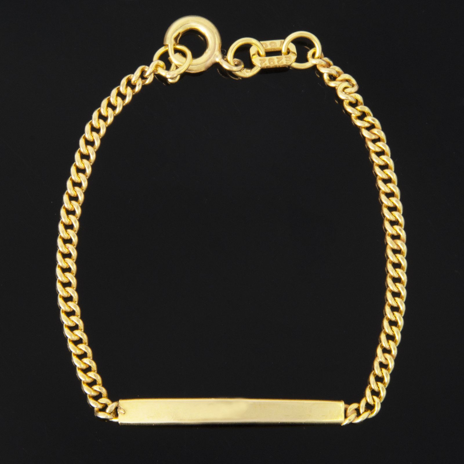  دستبند طلا 18 عیار دخترانه کد 67061 -  - 1