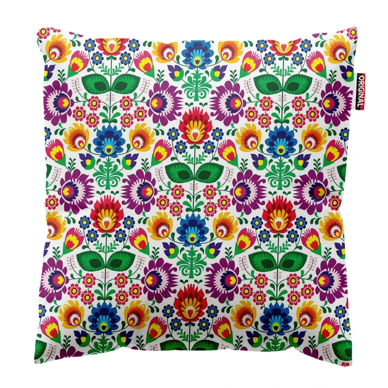 کوسن پاد آفرین مدل سنتی گل کد k72 سایز 30×30 سانتی‌متر