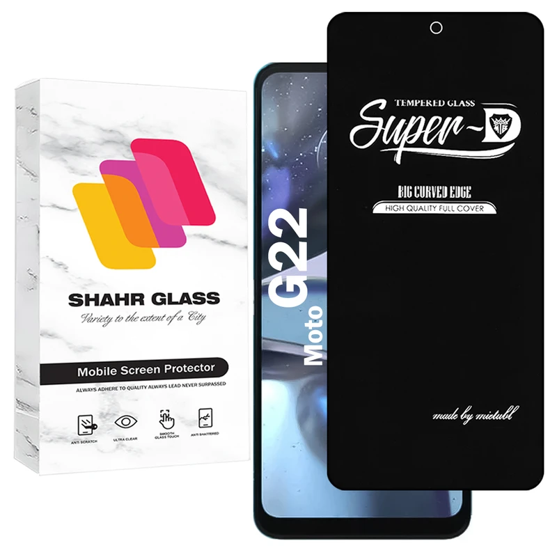 محافظ صفحه نمایش شهر گلس مدل SUPERDNSH مناسب برای گوشی موبایل موتورولا Moto G22