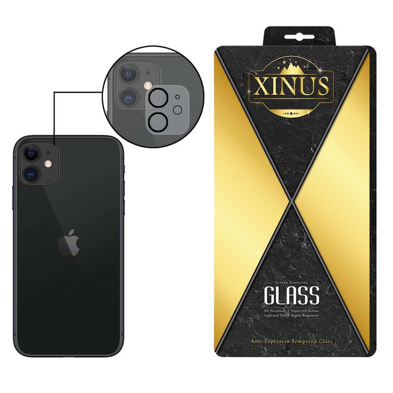 محافظ لنز دوربین ژینوس مدل 3DLENS مناسب برای گوشی موبایل اپل iPhone 11