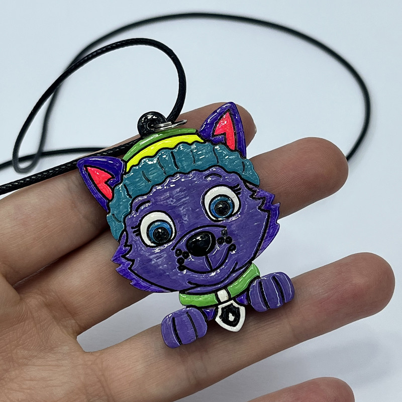 گردنبند دخترانه مدل سگ های نگهبان 202