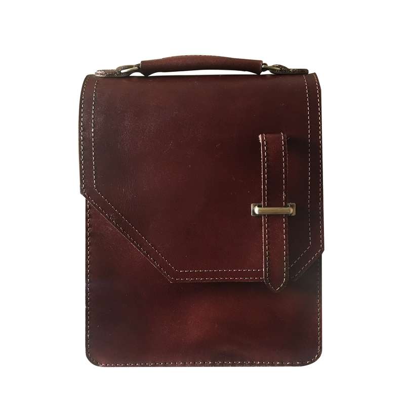 کیف رودوشی مردانه چرم ادلیا کد E 1350