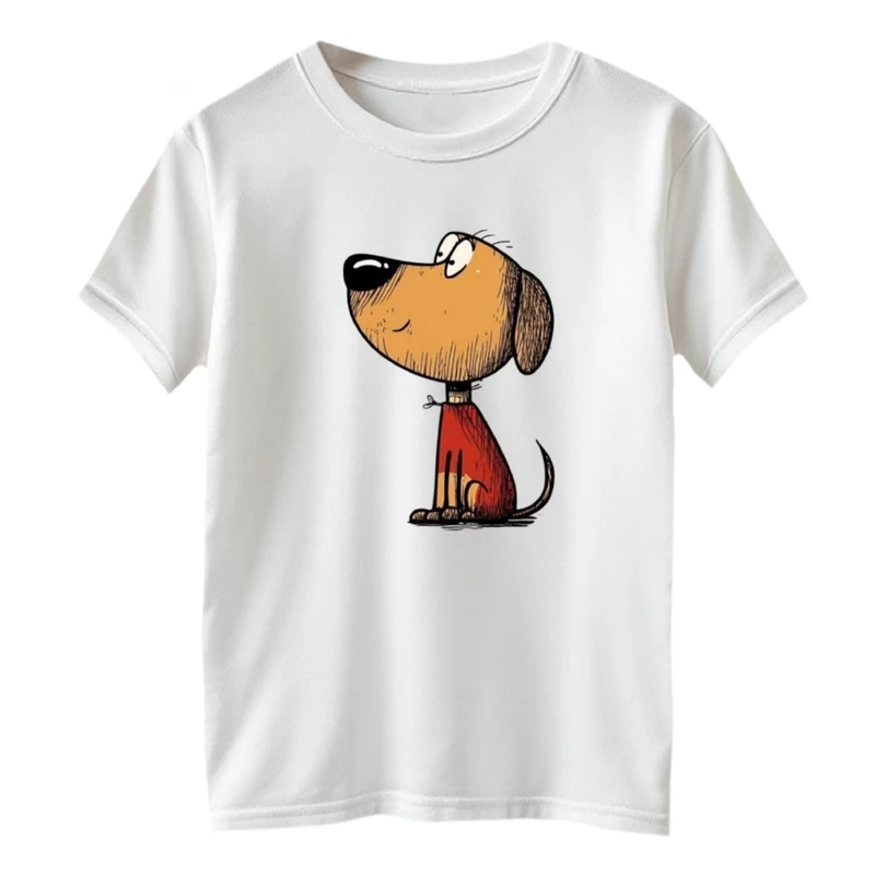 تی شرت آستین کوتاه بچگانه مدل سگ کوچولو