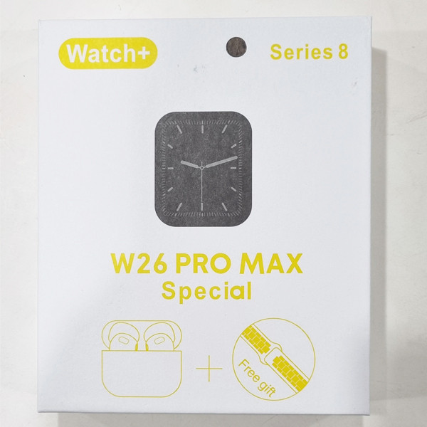 ساعت هوشمند مدل w26 pro max watch plus به همراه هندزفری بلوتوثی