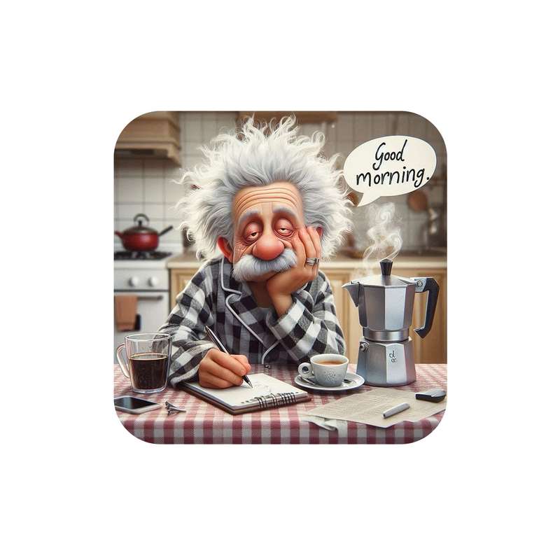 مگنت یخچال مدل صبحانه و انیشتین کد 200101