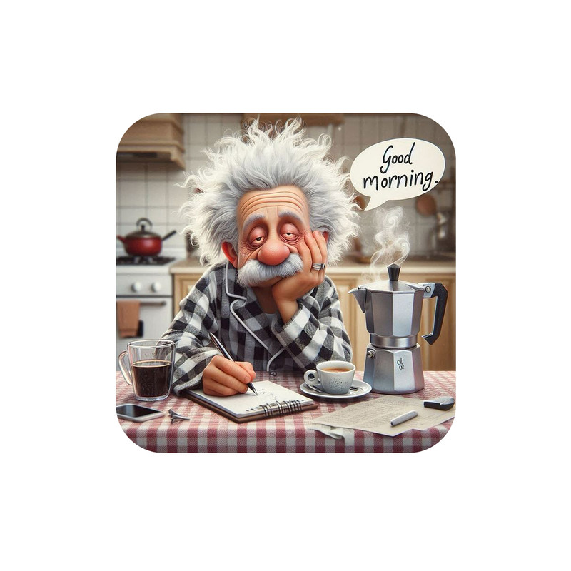 مگنت یخچال مدل صبحانه و انیشتین کد 200101