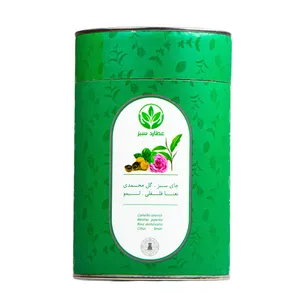 دمنوش مخلوط چای سبز و گل محمدی و نعنا فلفلی و لیمو عطارد سبز - 100 گرم