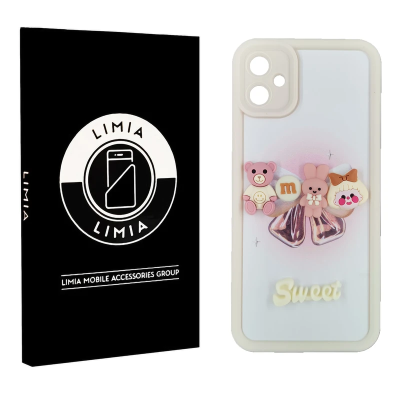 کاور لیمیا مدل فانتزی لنزدار ژله ای طرح عروسکی برجسته مناسب برای گوشی موبایل سامسونگ Galaxy A05