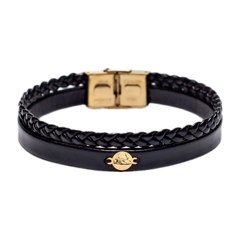 دستبند طلا 18 عیار مردانه لیردا مدل 189