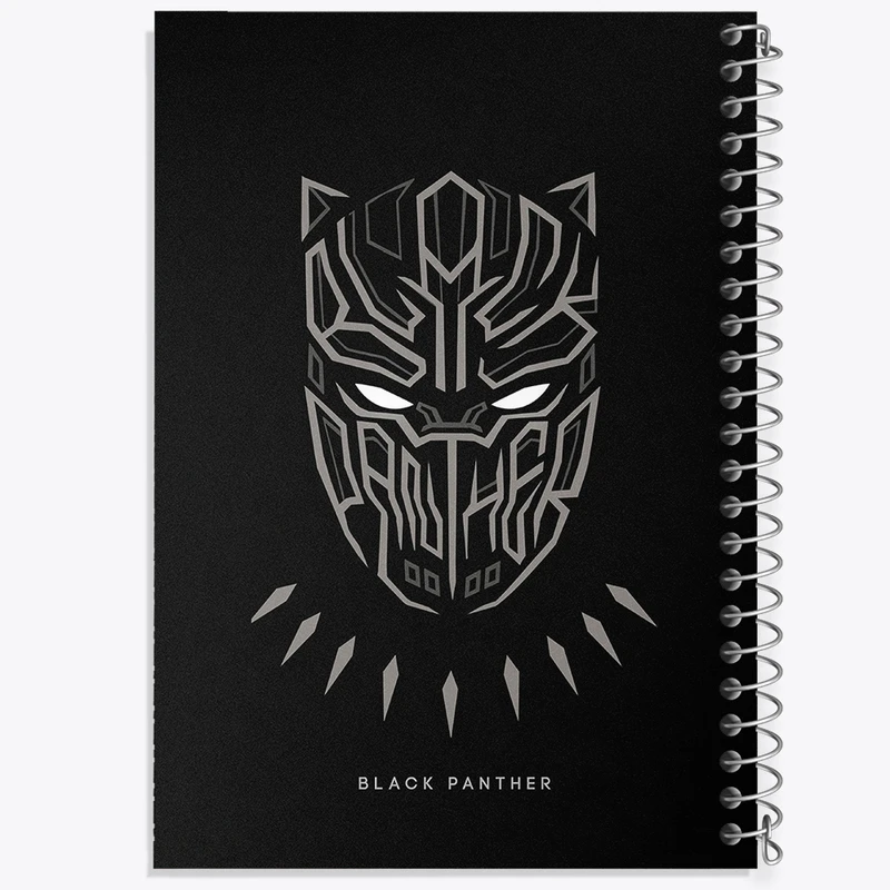 دفتر مشق 100 برگ خندالو طرح Black panther کد F195