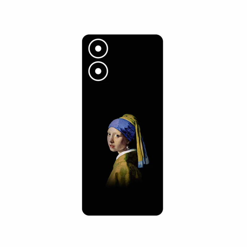 برچسب پوششی ماهوت مدل Girl with a Pearl Earring of Vermeer مناسب برای گوشی موبایل موتورولا Moto G04