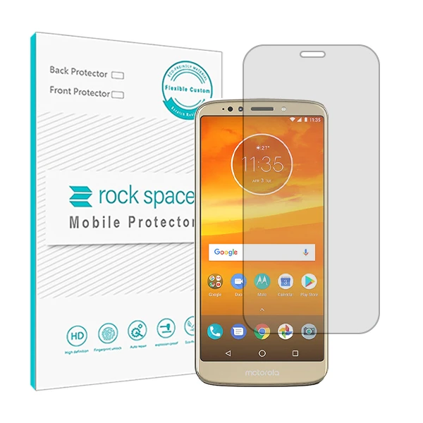 محافظ صفحه نمایش شفاف راک اسپیس مدل HyGEL مناسب برای گوشی موبایل موتورولا Moto E5 Plus