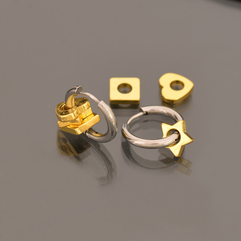 پیرسینگ گوش زنانه پایتخت مدل PS886 بسته 2 عددی