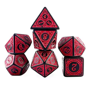 تاس بازی مدل Dungeons and Dragons بسته 7 عددی