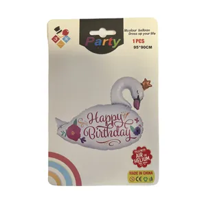 بادکنک فویلی پارتی مدل قو شاهزاده کد 4190