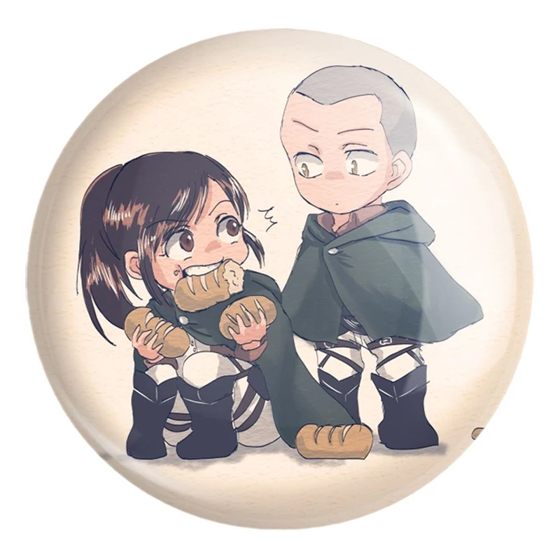 پیکسل خندالو طرح ساشا و کانی انیمه اتک آن تایتان Attack on Titan کد 18587 مدل بزرگ