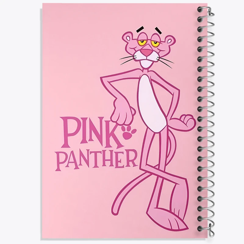 دفتر ژورنال نویسی 50 برگ خندالو مدل نقطه ای طرح پلنگ صورتی کد N2496