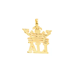 آویز گردنبند دلنار گالری مدل علی و تاج