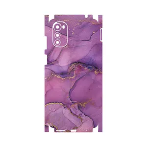 MAHOOT Purple Marble-FullSkin Cover Sticker for Motorola Moto E32s