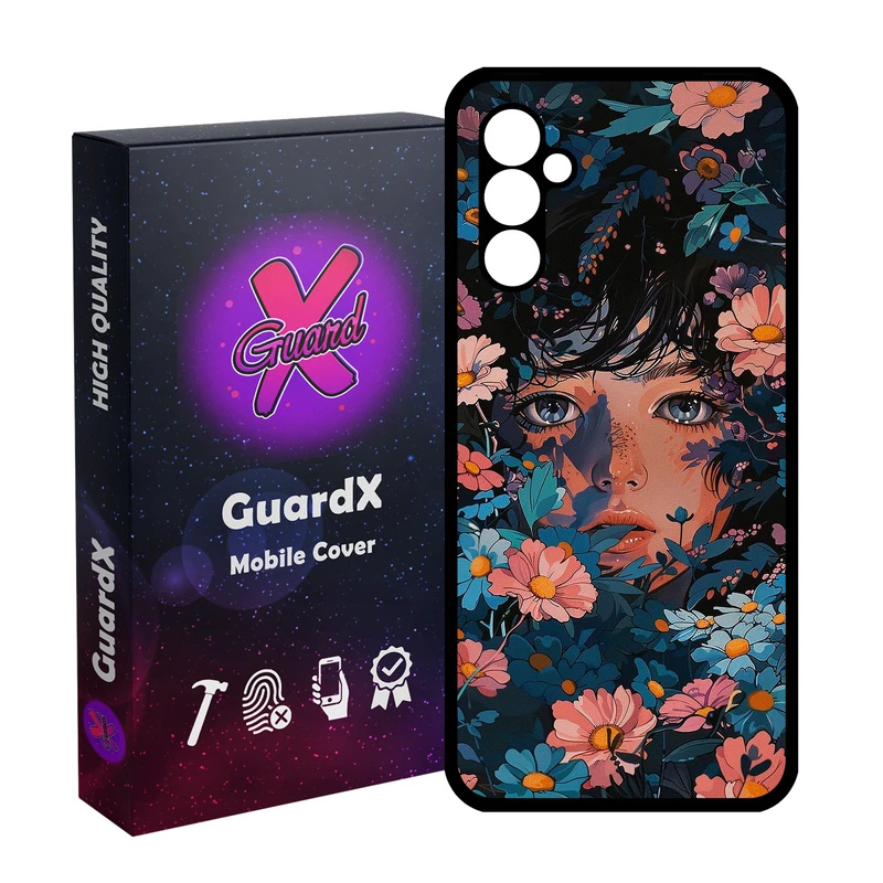 کاور گارد ایکس طرح دختر گل مدل  Glass10786 مناسب برای گوشی موبایل سامسونگ Galaxy A24/A24 4G/M34 5G